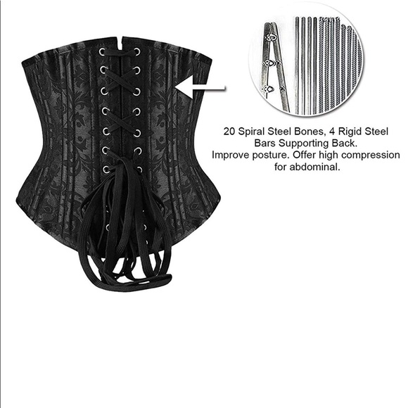 Camellias Women Waist Training Corsets Underbust Heavy Duty XXS Steel Boned - Picture 5 of 8